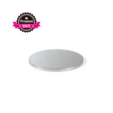 Мъфини и торти - Луксозна кръгла основа Decora - сребро - 26 см