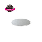 Луксозна кръгла основа Decora Premium - сребро - 20 см