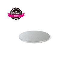 Мъфини и торти - Луксозна кръгла основа Decora Premium - сребро - 20 см