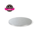 Луксозна кръгла основа Decora Premium - сребро - 36 см