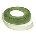 Декоративна лента органза - зелена