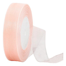 Декоративна лента органза - праскова 2 см