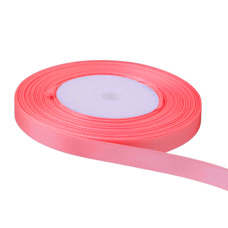 Сатенен ширит - 6 мм  тъмно розов ~22 метра