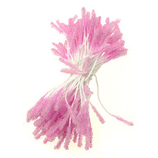 Аксесоари за украса - Тичинки за цветя - розови гранулести