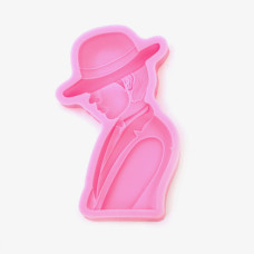 Калъпи за форми - Силиконов калъп - мъж с шапка