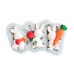 Калъпи за форми - Силиконов калъп - Великденски зайчета с моркови