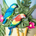 Калъпи за форми - Силиконов калъп - фламинго, папагали, колибри