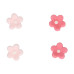 Захарни изрезки и фигури - Захарни фигури FunCakes - розови мини цветчета - 64 бр.