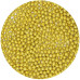 Аксесоари за украса - Захарни перли гланц - златисти металик - 4 мм