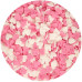 Аксесоари за украса - Захарни конфети FC - розови и бели сърчица