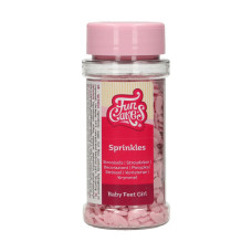 Аксесоари за украса - Захарни конфети - розови бебешки стъпки