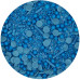 Аксесоари за украса - Захарни поръски FunCakes - сини перли микс