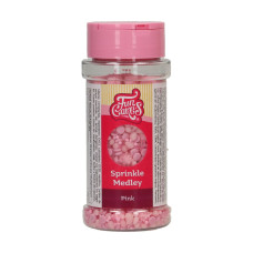 Аксесоари за украса - Захарни поръски FunCakes - розови перли микс