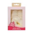 Вафлени цветя FunCakes - бяла орхидея средна - 10 бр.