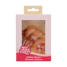 Вафлени цветя FunCakes - златисто кафява орхидея средна - 10 бр.