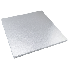 Луксозна квадратна основа - сребро - 27 см