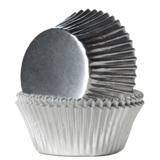 Мъфини и торти - Форма за мъфини - сребърни фолирани