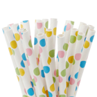 Сламки - разноцветни точки