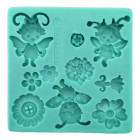 Silicone Mold - Cartoon Insects and Flowers