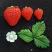 Силиконова форма - ягоди с листо и цветче