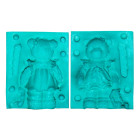 Silicone Mold - 3D Bear with Rabbit