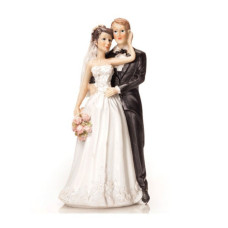 Аксесоари за украса - Декоративни фигури - прегърнати младоженци #01