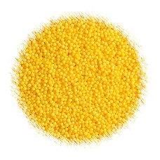 Аксесоари за украса - Захарни перли Kupken - жълти - 50 гр