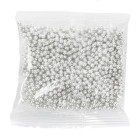 Захарни перли гланц Kupken - сребристи металик - 3 мм