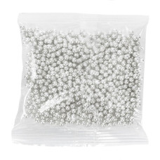 Перли и кристали - Захарни перли гланц Cake Masters - сребристи металик - 3 мм