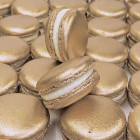 Черупки за френски макарони - златни металик - 24 бр.