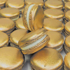 Черупки за френски макарони - старинно златни металик - 24 бр.