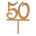 Топър за торти златен - 50