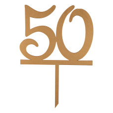 Топър за торти златен - 50