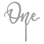 Топър за торти сребърен - One