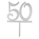 Топър за торти сребърен - 50