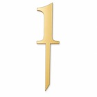 Златист топер за торта с цифра 1 – 14 см
