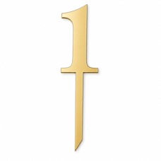 Златист топер за торта с цифра 1 – 14 см