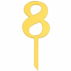 Златист топер за торта с цифра 8 – 14 см