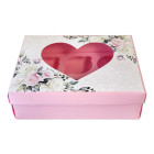 Декоративна кутия - сърце с рози 26х19.5х8 см