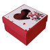 Аксесоари за украса - Декоративна кутия - сърце с влюбени гномчета 10х10х6 см