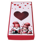 Декоративна кутия - сърце с влюбени гномчета 16.5х8.5х2.5 см