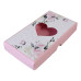 Аксесоари за украса - Декоративна кутия - сърце с рози 16.5х8.5х2.5 см