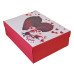 Декоративна кутия - сърце с танцуващи гномчета 26х19.5х8 см