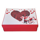 Декоративна кутия - сърце с танцуващи гномчета 26х19.5х8 см