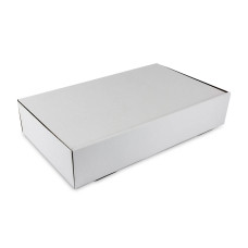 Инструменти и кутии - Бяла кутия за торта от велпапе 50x30х10 см