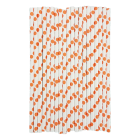 Хартиени сламки - оранжеви точки