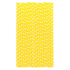 Хартиени сламки - жълти на бели квадрати
