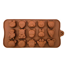 Силикон за шоколадови бонбони - анимирани животни