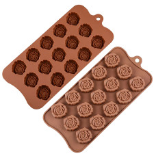Силикон за шоколадови бонбони - рози