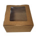 Картонена кутия за дребни сладки с прозорец 19.5x14х7.5 см